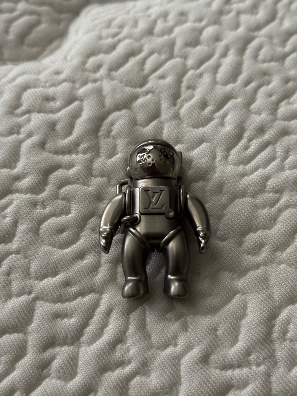 Louis Vuitton Silver-tone Astronaut Charm Pendant